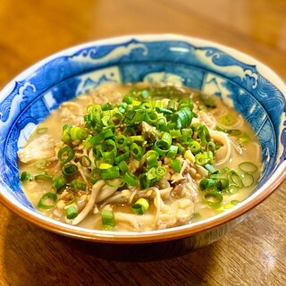新味発見❗️ひきわり納豆のにゅうめん #煮麺
